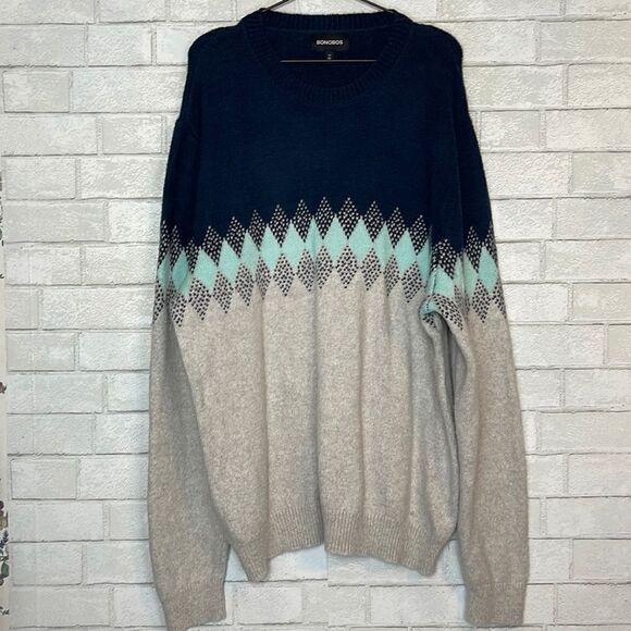 Bonobos Men’s Cotton Wool Blend Crewneck Sweater XXL - Picture 1 of 5